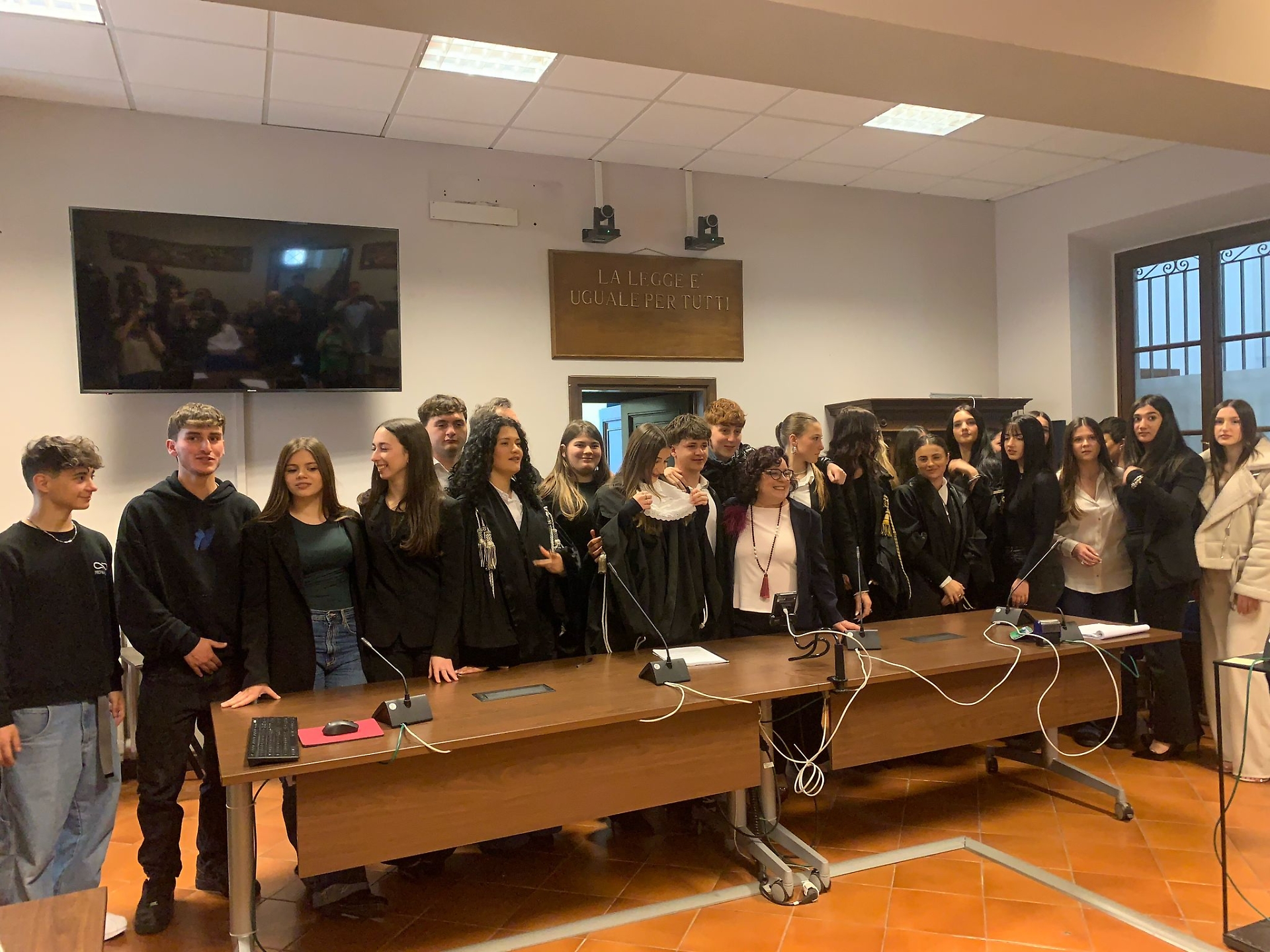 Gli studenti della classe 2N dell’Istituto ’Rosmini’ coinvolti nel progetto