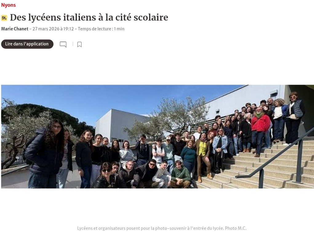 Scambio linguistico in Francia a Nyons